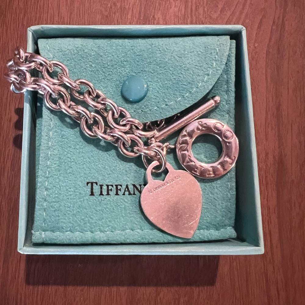 Sterling Heart Toggle Tiffany Bracelet